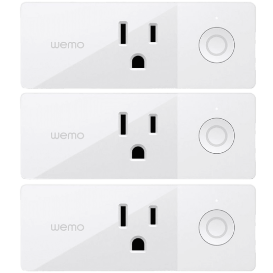 Today only: 3-pack refurbished Wemo Mini Wi-Fi smart plugs for $30 shipped