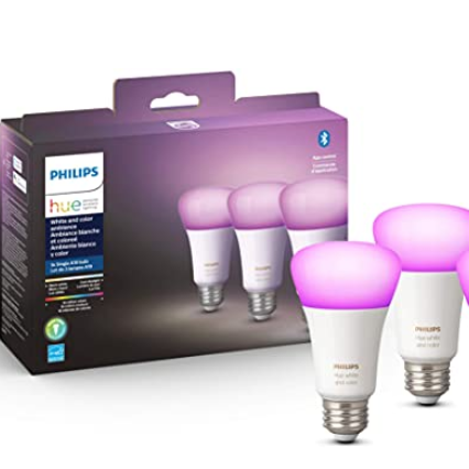 Philips Hue white & color smart bulb 3-pack for $80