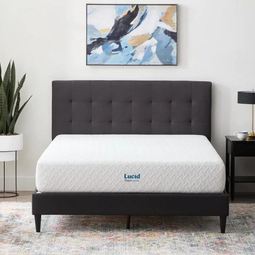 Lucid Comfort Collection 10″ gel memory foam mattress from $169
