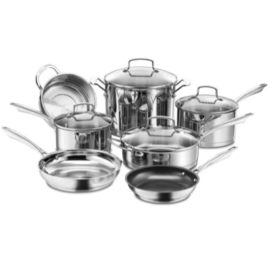 Cuisinart Professional Series stainless steel 11-piece cookware set for $170