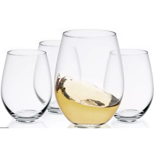 JoyJolt set of 4 stemless wine glasses for $7