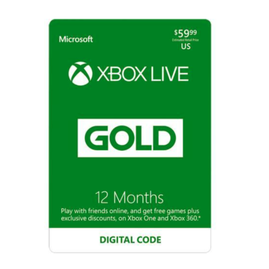 Today only: Xbox 360 Live Gold 12-month membership for $50