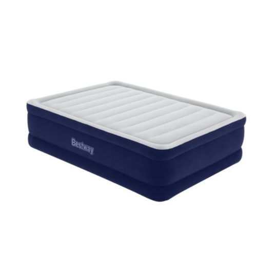Bestway Tritech queen 22″ air mattress with built-in pump and antimicrobial coating for $39