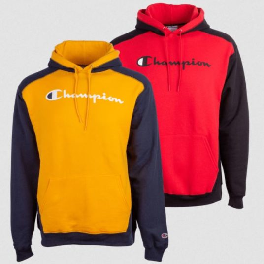 Today only: 2-pack of Champion raglan sleeve fleece hoodies for $35 shipped