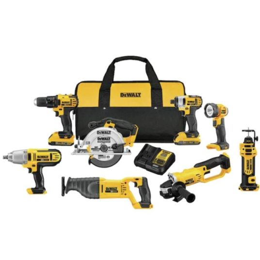 Today only: Dewalt 8-tool 20-volt max power tool combo kit with soft case for $506