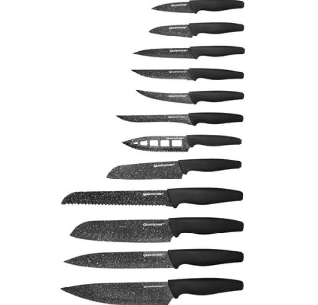 Today only: 12-piece Granitestone Nutriblade professional chef kitchen knife set for $30