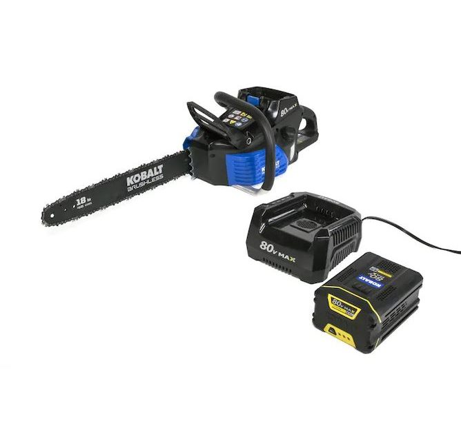 Today only: Save up to $70 on select Kobalt 80-volt cordless electric chainsaws and pole saws