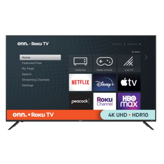 onn. 70″ Class 4K UHD LED Roku smart TV with HDR for $348