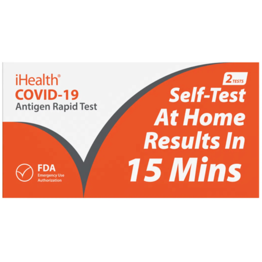 2-pack iHealth COVID-19 Antigen rapid tests for $18 shipped