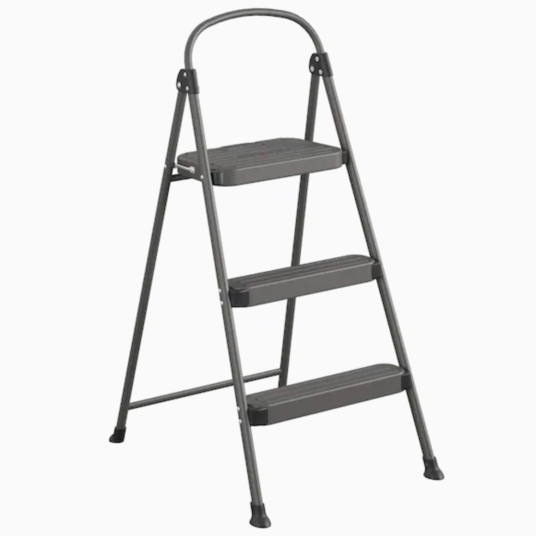 Cosco 3-step 225-lb capacity gray steel foldable step stool for $15