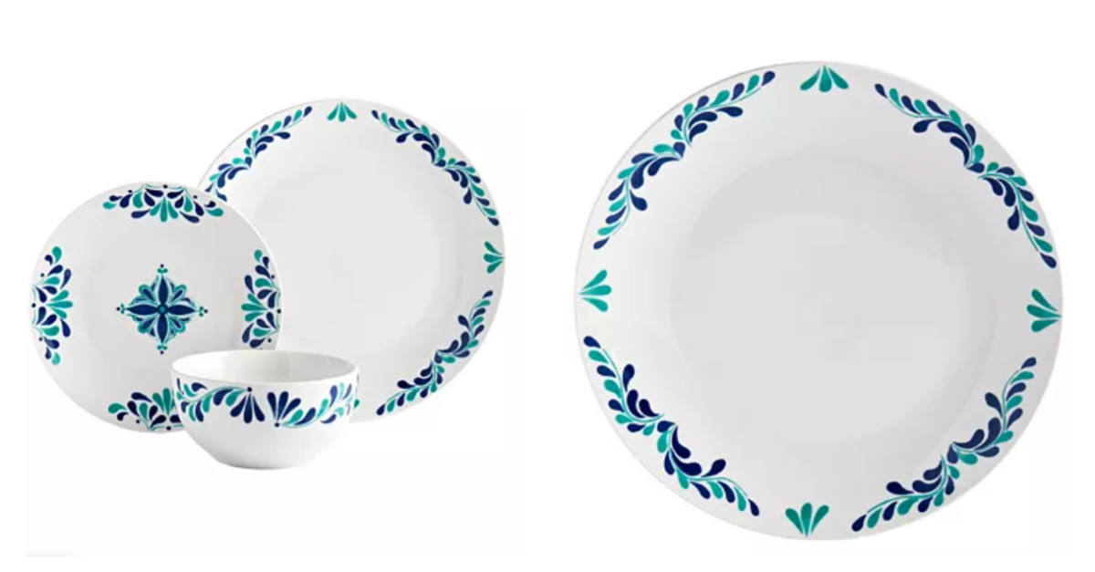 Tabletops Unlimited Camilla Round 12-piece dinnerware set for $28