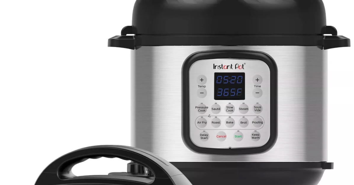 Instant Pot Duo 6-quart Duo Crisp 11-in-1 electric pressure cooker with air fryer lid for $80