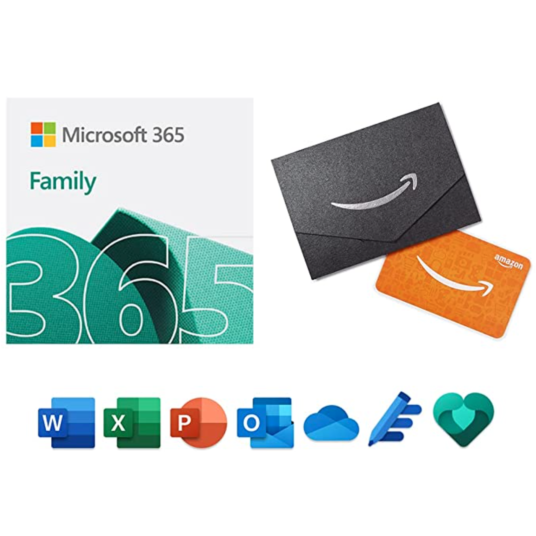 Today only: Microsoft 365 Family 12-month subscription + $50 Amazon gift card for $100
