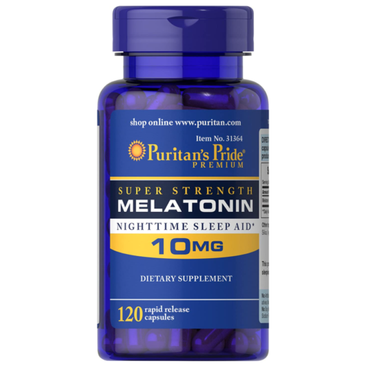 120-count Puritan’s Pride super strength melatonin capsules for $4