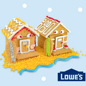 Win a FREE holiday gingerbread house kit at Lowe’s