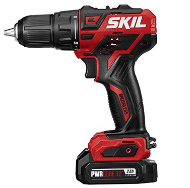 SKIL PWRCore 12 brushless 12V cordless drill driver with battery & charger for $40