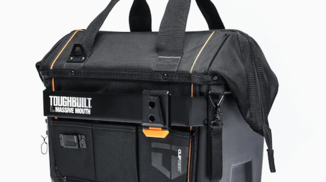 Today only: TOUGHBUILT hard bottom large 16-in tool bag for $50