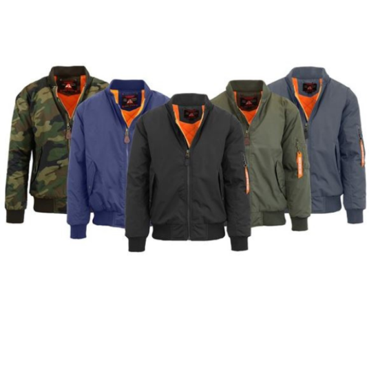 Men’s & women’s heavyweight bomber & flight jackets from $27