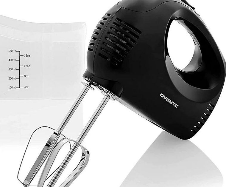 Ovente portable 5-speed electric hand mixer for $10