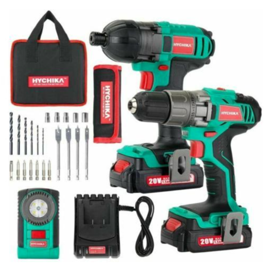 Today only: HYCHIKA drill combo kit with 2 batteries for $80 + $5 gift card