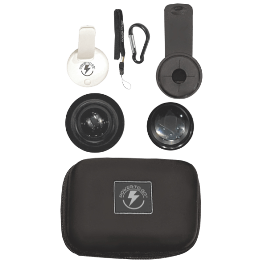 Today only: 11-piece phone pro lens kit with LED light and travel case for $26 shipped