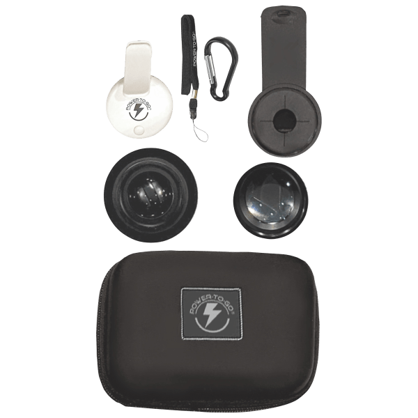 Today only: 11-piece phone pro lens kit with LED light and travel case for $26 shipped