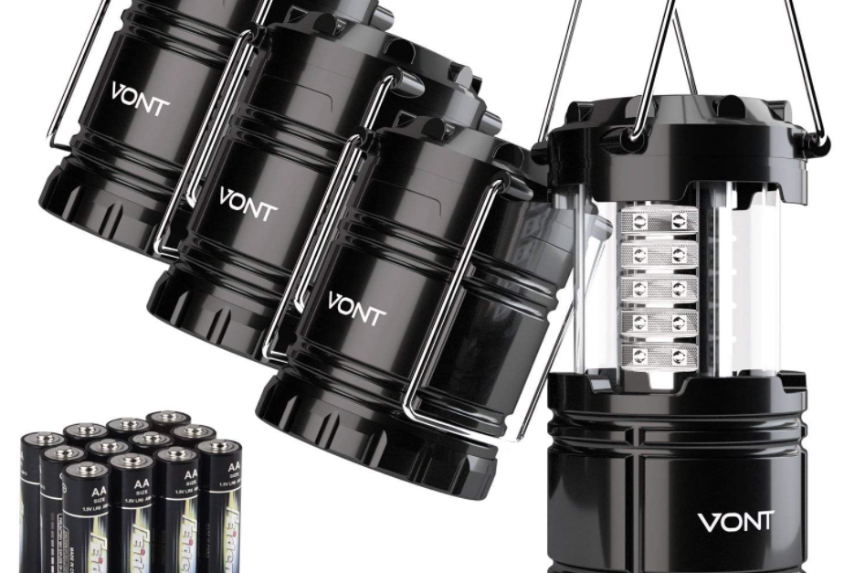 Today only: Vont 4-pack LED camping lanterns for $14