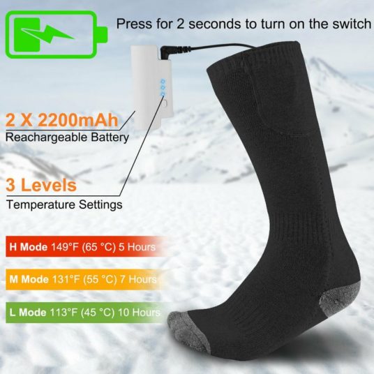 Today only: Heated socks for $17