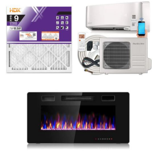 Today only: Thermostats, air filters, mini splits & more from $18