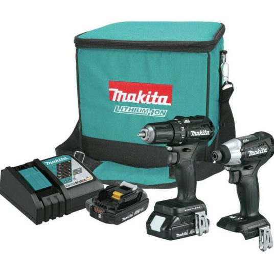 Makita refurbished sub-compact brushless cordless combo kit for $130