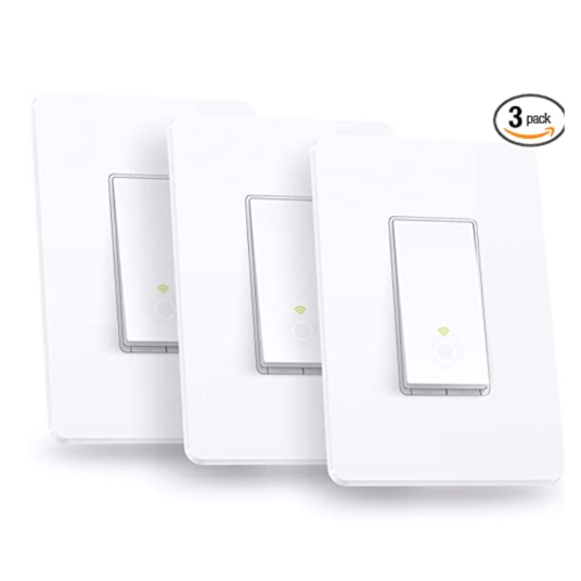 3-pack TP Link Kasa smart Wi-Fi in-wall light switch for $32