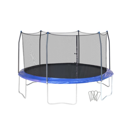 Skywalker Trampolines 16-ft round trampoline with enclosure for $200