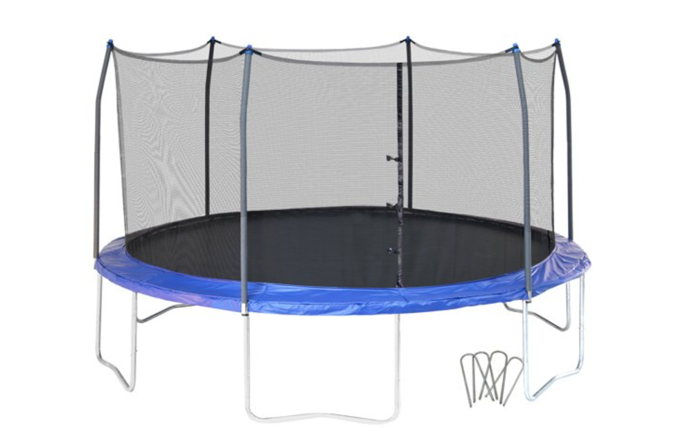 Skywalker Trampolines 16-ft round trampoline with enclosure for $200