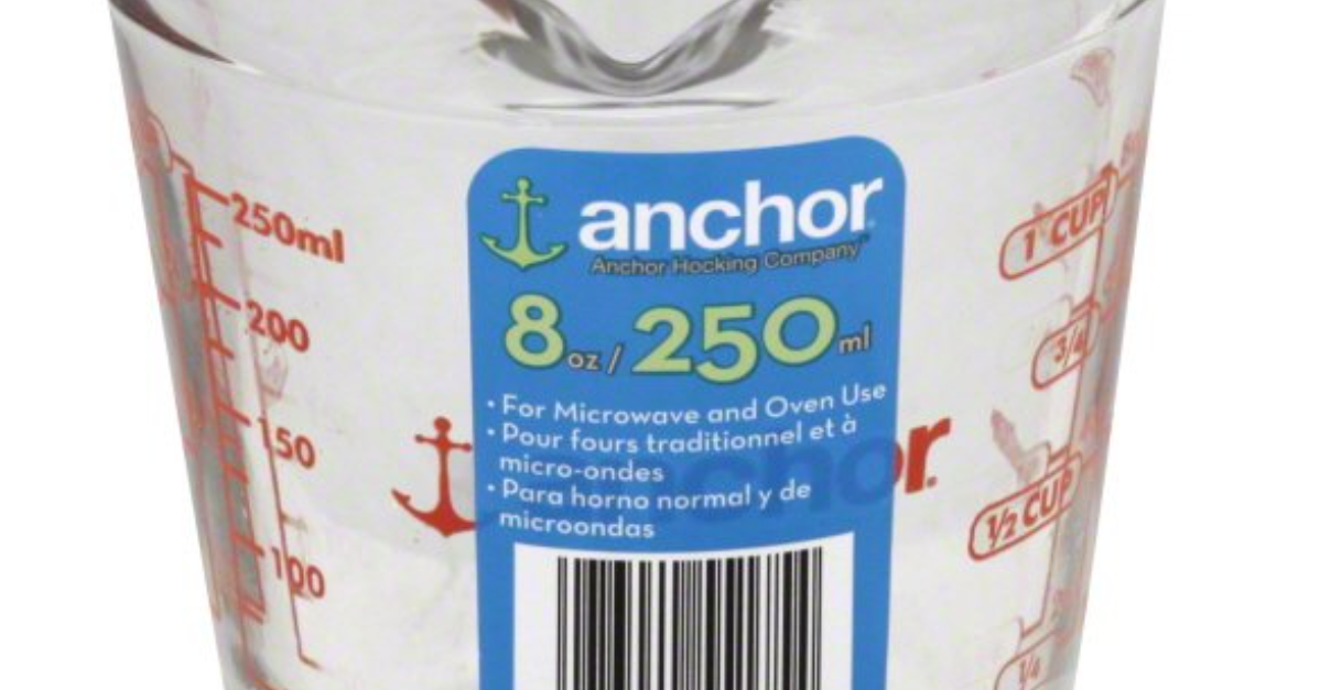 Anchor Hocking 1-cup glass measuring cup for $3