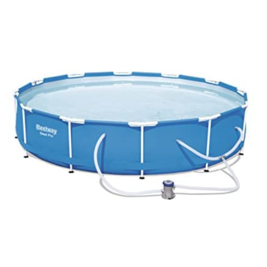 Today only: Bestway Steel Pro 12-ft. x 30-in. round frame above ground pool set for $100