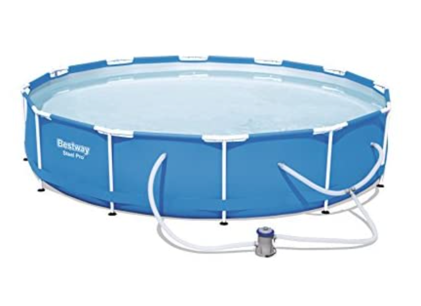 Today only: Bestway Steel Pro 12-ft. x 30-in. round frame above ground pool set for $100
