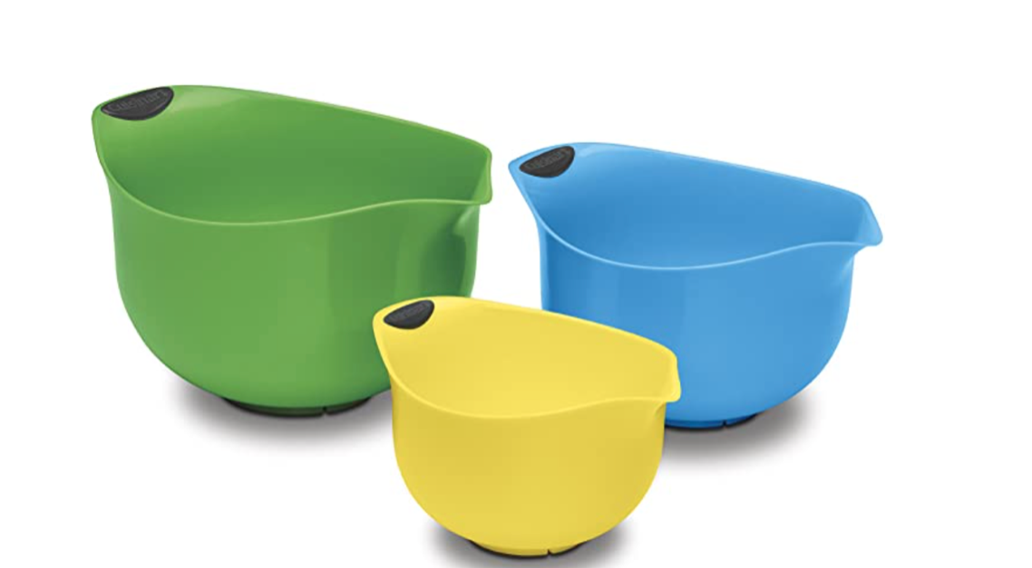 Set of 3 Cuisinart BPA-free mixing bowls for $12