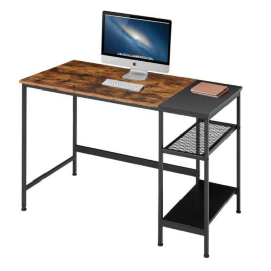 Today only: Erommy industrial computer desk with storage shelves for $38 shipped