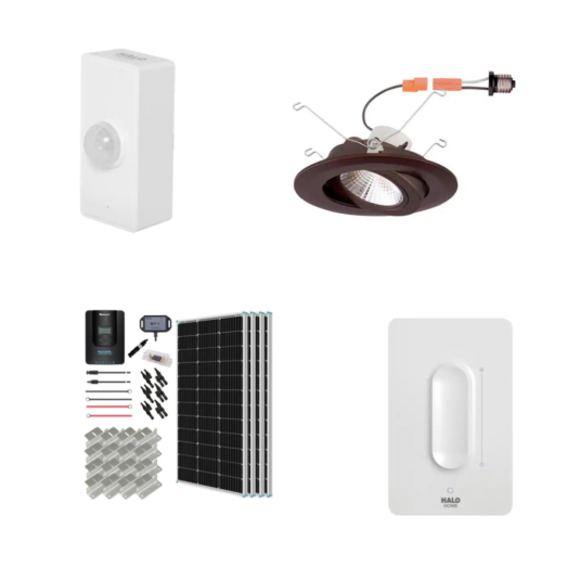Today only: Home security products, solar panels and lighting from $18