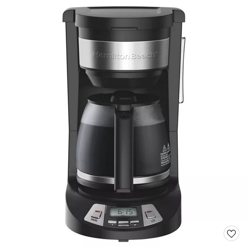 Hamilton Beach 12-cup programmable coffee maker for $20