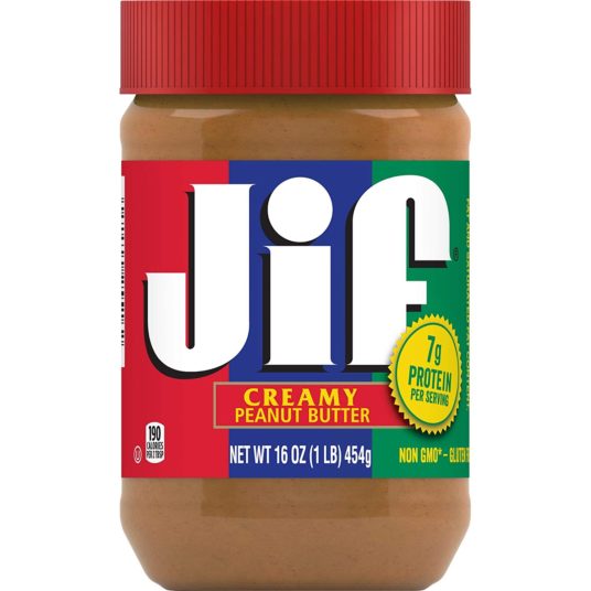 3-pack 16-oz. Jif creamy peanut butter for $6