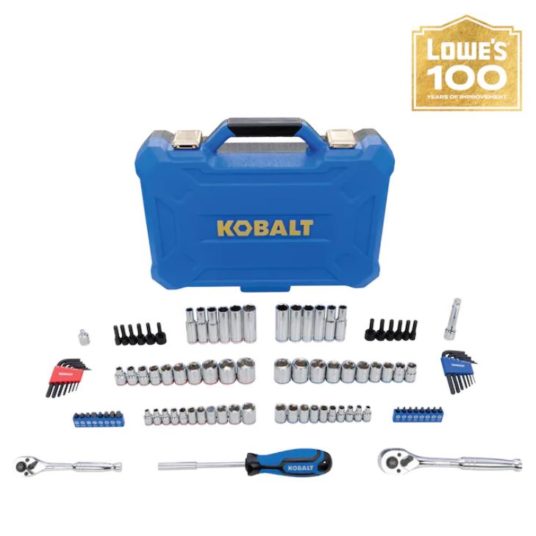 Today only: Kobalt Centennial 100-piece standard & metric combination mechanics tool set for $40