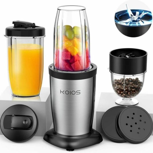 Today only: Koios 850W personal blender with 2 travel bottles for $39