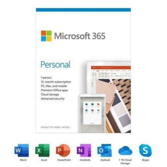 Microsoft 365 personal 1-year subscription for $30
