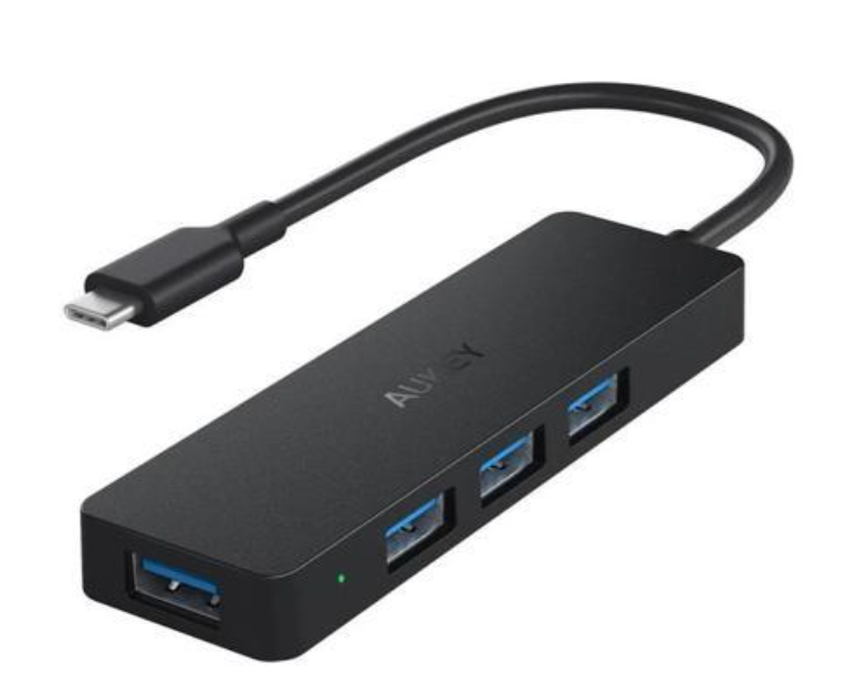 Today only: AUKEY USB C hub with 4 USB 3.0 data ports for $10 shipped