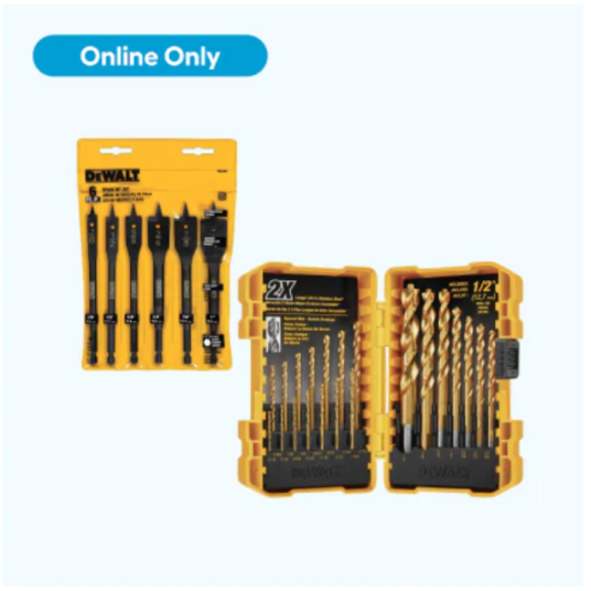 Today only: Save up to 30% on select Dewalt drill bit sets