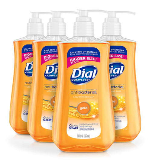 4-pack Dial antibacterial liquid hand soap for $6