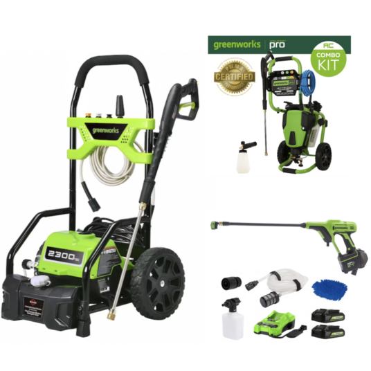 Today only: Greenworks pressure washers from $149