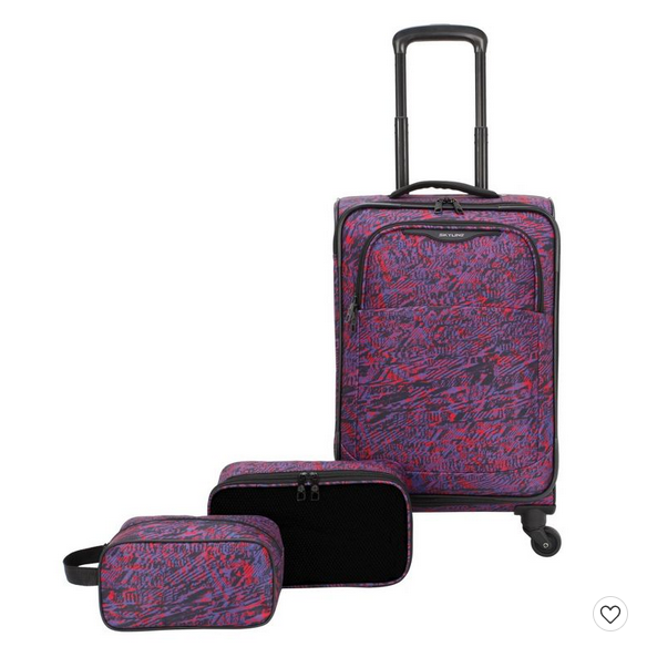 Skyline Softside 3-piece spinner luggage set for $25