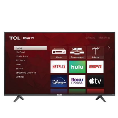 50″ TCL Roku 4K smart TV for $272